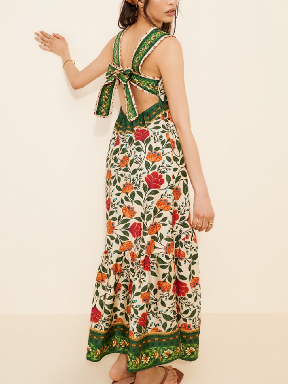 Farm Rio Garden Tapestry Maxi Dress - Picture 3 of 10